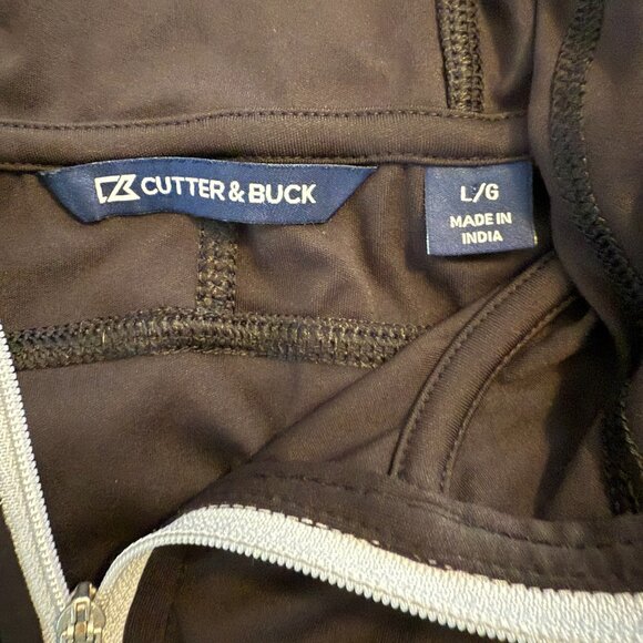 Cutter and Buck 2 Performance Quarter Zip Hoodies Black and Red Women's Large - Picture 4 of 12